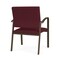 Lesro Newport Wide Guest Chair Metal Frame, Bronze, OH Wine Upholstery NP1201 - alternate 2